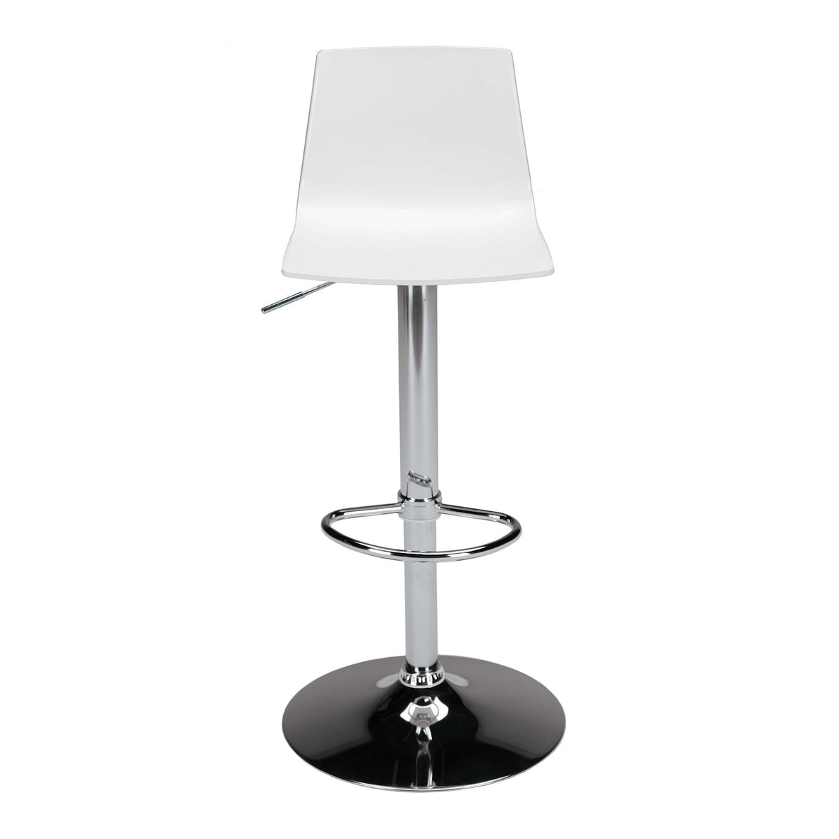 Imola Gas Sgabello Bianco Opaco 45x45 cm H 103,5