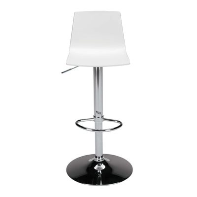 Imola Gas Sgabello Bianco Opaco 45x45 cm H 103,5