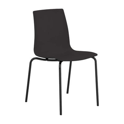 Candy Sedia Nera Gambe Nere Opache 48x53 cm H 82,5