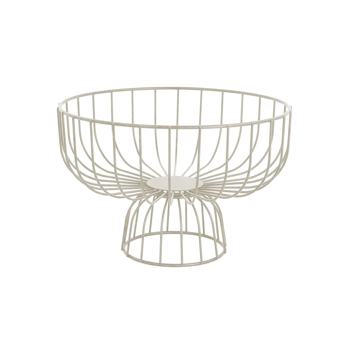 Pinti Caleido Cestino in Filo Inox Burro 28 cm