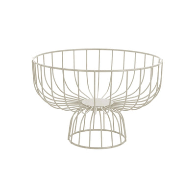 Pinti Caleido Cestino in Filo Inox Burro 28 cm