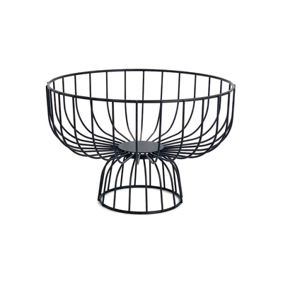Pinti Caleido Cestino in Filo Inox Carbone 28 cm