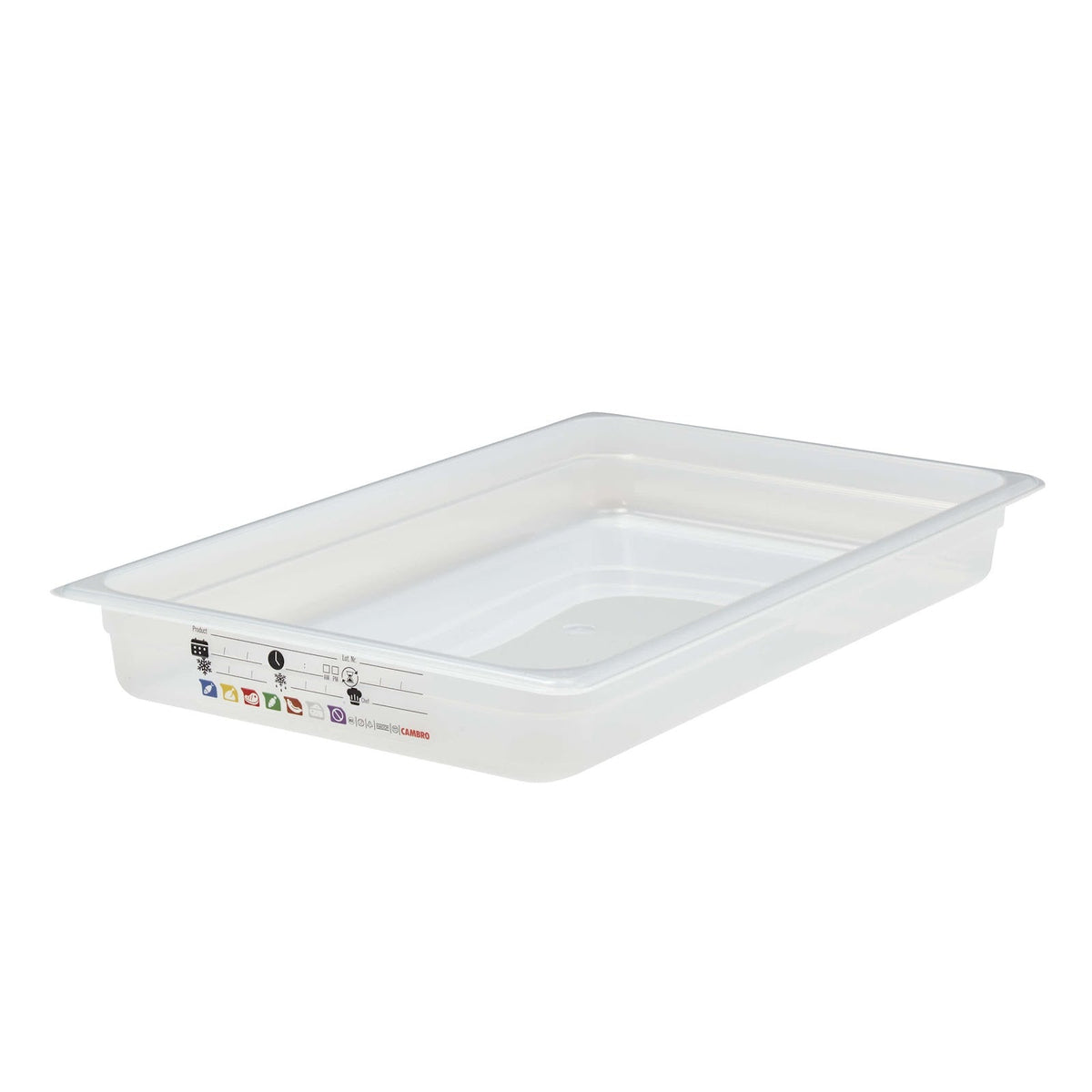 Cambro SafeTrak Vasca Gastronorm GN 1/1 H 6,5 cm in Polipropilene Traslucido