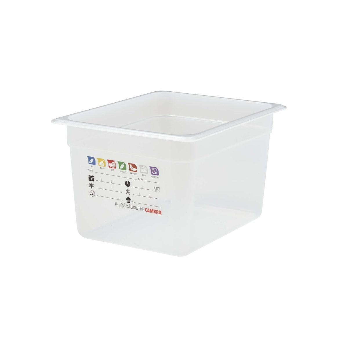 Cambro SafeTrak Vasca Gastronorm GN 1/2 H 20 cm in Polipropilene Traslucido