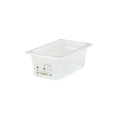 Cambro SafeTrak Vasca Gastronorm GN 1/4 H10 cm in Polipropilene Traslucido