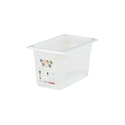 Cambro SafeTrak Vasca Gastronorm GN 1/4 H15 cm in Polipropilene Traslucido