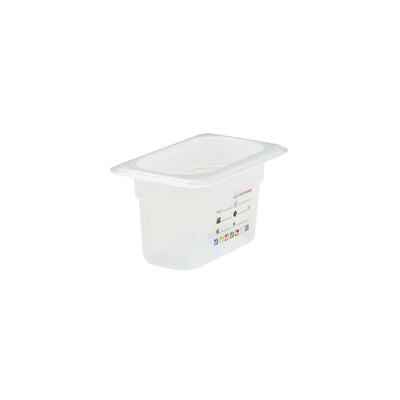 Cambro SafeTrak Vasca Gastronorm GN 1/9 H10 cm in Polipropilene Traslucido