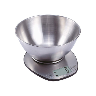 Bilancia da Cucina Digitale con Bacinella Inox 5 kg Divisione 1 g
