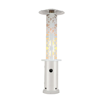 Arabesque Stufa a Gas Bianca con Ruote 70 cm H 220 cm