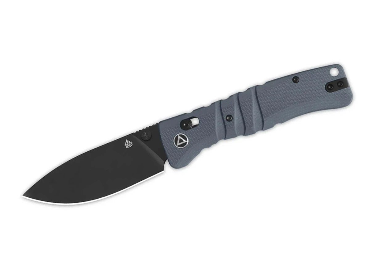 Coltello EDC QSP Ripley G-10 14C28N black stonewash grigio QS160-B2