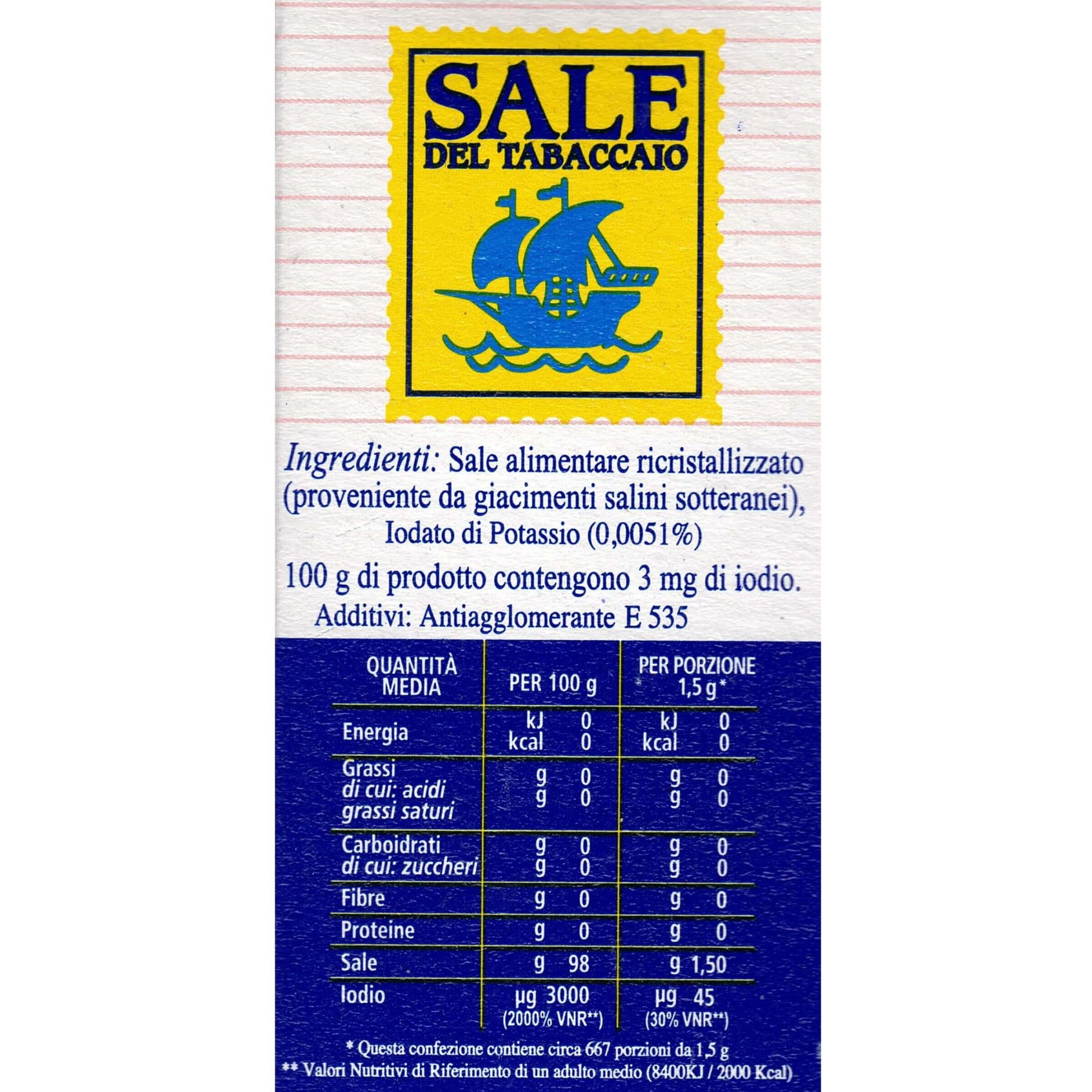 Sale fino iodato Tabaccaio - dettaglio consistenza fine