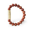 Les Fines Lames BRACCIALE PUNCH BRASS RED JASPER - S
