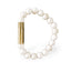 Les Fines Lames BRACCIALE PUNCH BRASS WHITE MAGNESITE - L