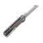 Dettaglio lama sheepsfoot D2 QSP Penguin copper washer