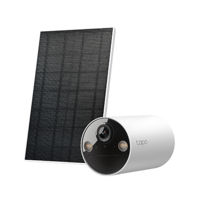 Tapo Telecamera a batteria Smart TC82 2K Kit con Pannello solare