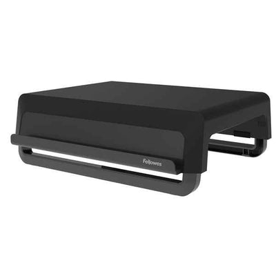 Supporto monitor Breyta - pieghevole - 8,2 x 35,4 x 30,4 cm - nero - Fellowes
