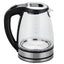 Bollitore elettrico cordless - caraffa in vetro - 2200 W - nero - Melchioni family