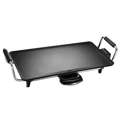 Piastra antiaderente Atena - 43 x 23 cm - 2000 W - nero - Melchioni family