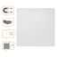 Lavagna magnetica modulare - senza cornice - 45 x 45 cm - acciaio - bianco - Nobo