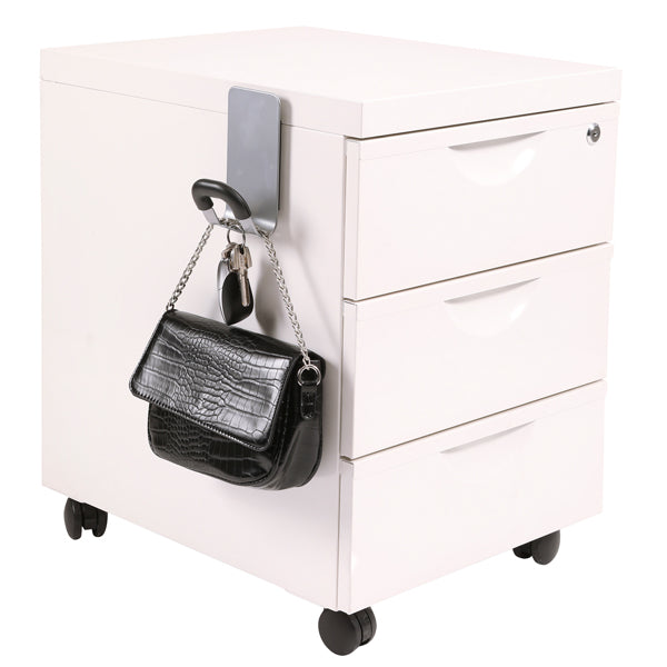 Appendiabiti magnetico - 7,4 x 6,8 x 14,3 cm - 1 posto - acciaio/ABS - Alba
