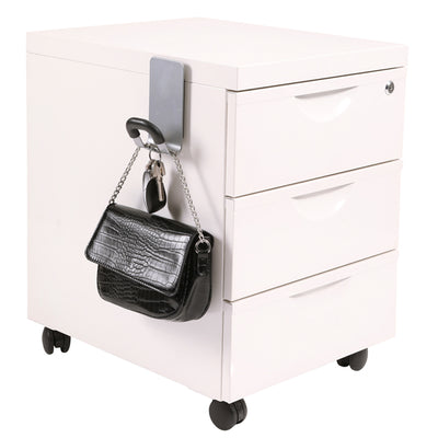 Appendiabiti magnetico - 7,4 x 6,8 x 14,3 cm - 1 posto - acciaio/ABS - Alba