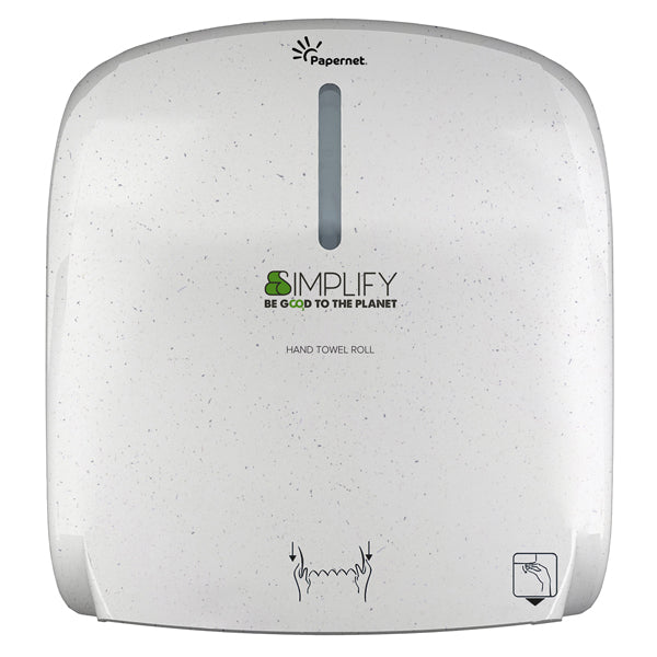 Dispenser asciugamani piegati a Z/W Simplify - 29 x 10,8 x 33,6 cm - white wood - Papernet