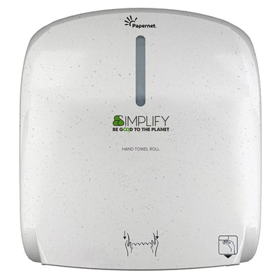Dispenser asciugamani piegati a Z/W Simplify - 29 x 10,8 x 33,6 cm - white wood - Papernet