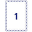Etichette adesive per finestre - in carta - con pellicola - laser - rimovibili - 210 x 297 mm - 1et/fg - 10 fogli - bianco - Avery
