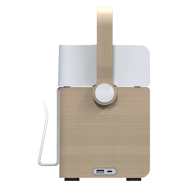 Organizer portatile da scrivania Ergobox S - 42,5 x 23 x 15 cm - legno/PET/ABS - legno/bianco/grigio - Alba
