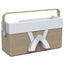 Organizer portatile da scrivania Ergobox S - 42,5 x 23 x 15 cm - legno/PET/ABS - legno/bianco/grigio - Alba