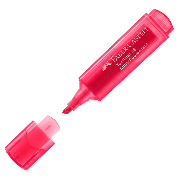 Evidenziatore Textliner 46 - punta a scalpello - colori assortiti - Faber-Castell - deskset 24 pezzi