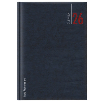 Libro prenotazioni ristorante 2027 - con copertina similpelle imbottita - 21 x 30 cm - blu