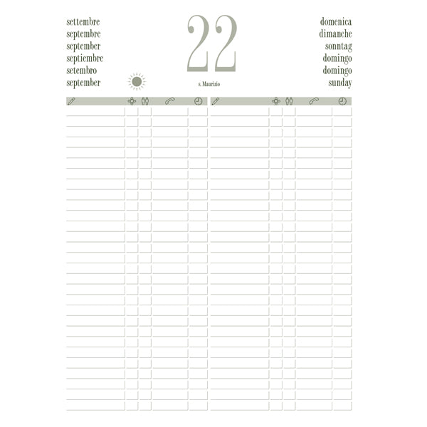 Libro prenotazioni ristorante 2027 - con copertina similpelle imbottita - 21 x 30 cm - blu