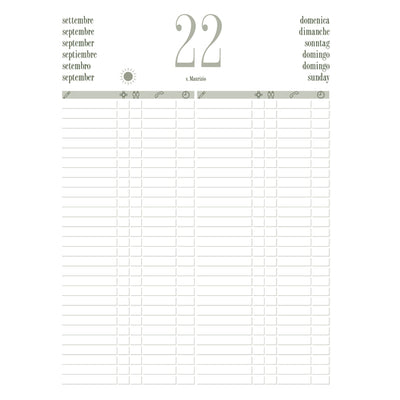 Libro prenotazioni ristorante 2027 - con copertina similpelle imbottita - 21 x 30 cm - blu