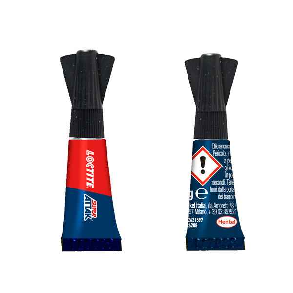 Colla Super Attak - 1 gr - trasparente - Loctite - conf. 3 pezzi
