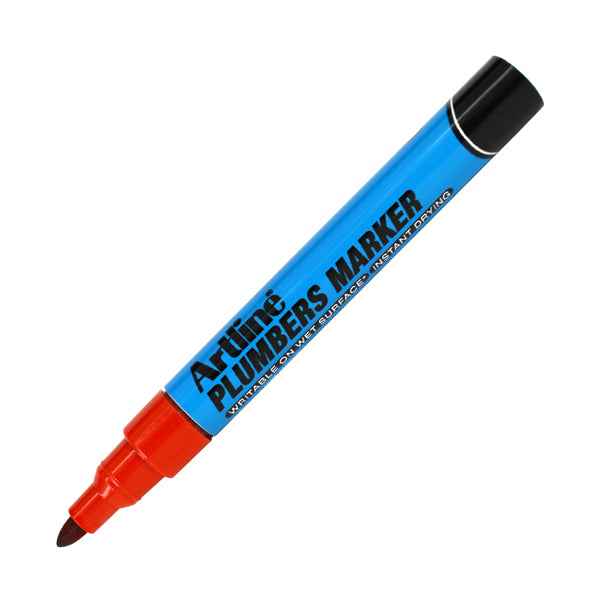 Marcatore permanente - per idraulica - punta tonda - 1,5 mm - rosso - Artline