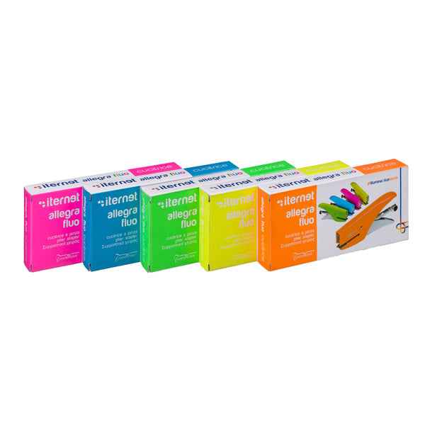 Cucitrice a pinza Allegra Fluo - passo 6 - arancio - Iternet