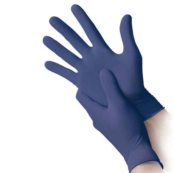 Guanti nitrile ipoallergenici N350 - senza acceleranti - taglia L - blu - Reflexx - conf. 100 pezzi