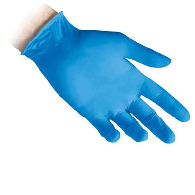 Guanti in nitrile N80 - ultrasottili - taglia L - azzurro - Reflexx - conf. 100 pezzi
