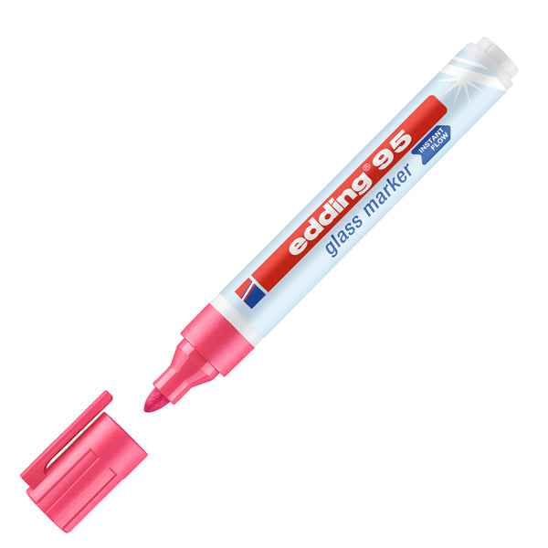 Marcatore per vetro 95 - punta tonda - da 1,5 a 3 mm - colori assortiti - Edding - conf. 6 pezzi