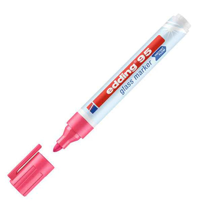 Marcatore per vetro 95 - punta tonda - da 1,5 a 3 mm - colori assortiti - Edding - conf. 6 pezzi