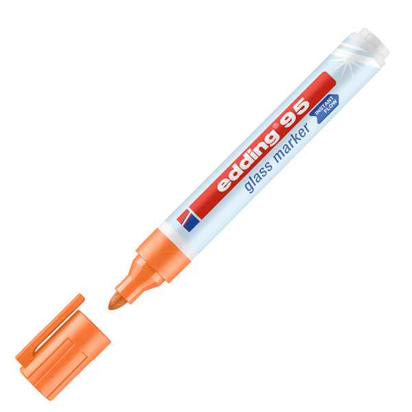 Marcatore per vetro 95 - punta tonda - da 1,5 a 3 mm - colori assortiti - Edding - conf. 6 pezzi