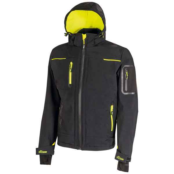 Giacca da lavoro Space - taglia L - nero/giallo - U-Power