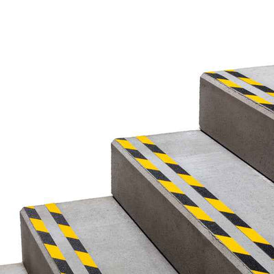 Nastro adesivo antiscivolo DURALINE GRIP+ - 2,5 cm x 15 m - giallo/nero - Durable