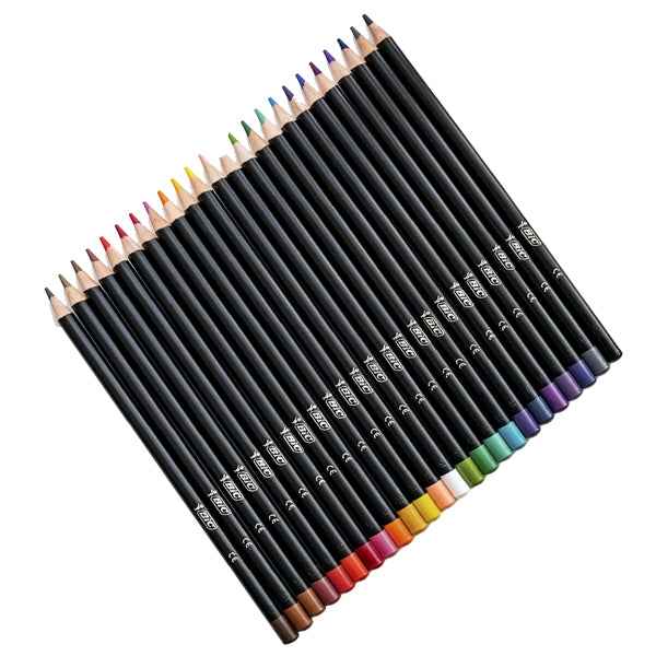 Matita Intensity Wood Premium - colori assortiti - Bic - conf. 24 pezzi