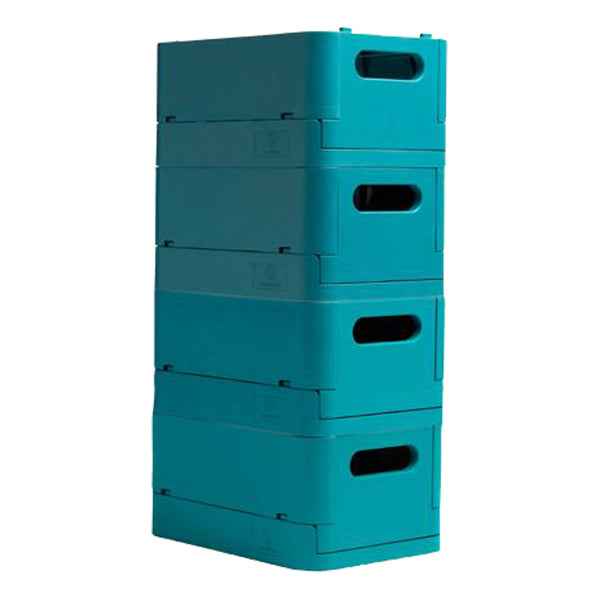 Scatola pieghevole The Smart Case mini Skandi - 18,8 x 13,8 x 9,5 cm - blu pacifico - Exacompta