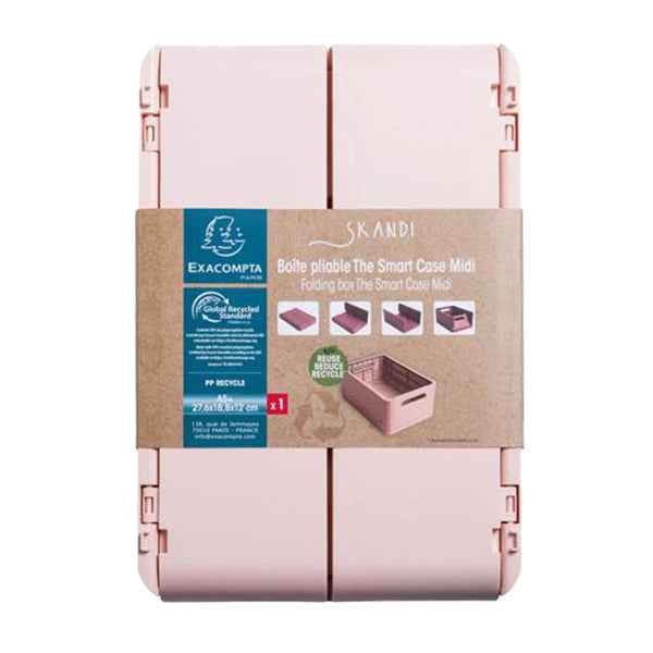 Scatola pieghevole The Smart Case midi Skandi - 27,6 x 18,8 x 12 cm - nude - Exacompta