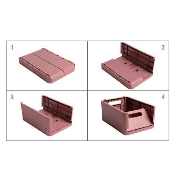 Scatola pieghevole The Smart Case maxi Skandi - 37,5 x 27,5 x 16,3 cm - rosa antico - Exacompta