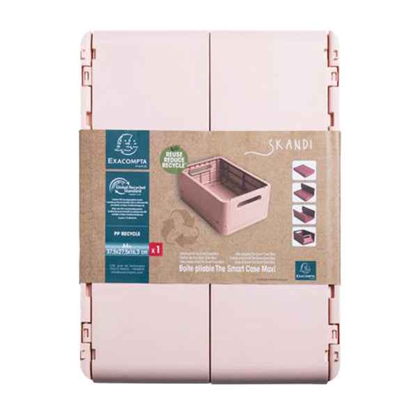 Scatola pieghevole The Smart Case maxi Skandi - 37,5 x 27,5 x 16,3 cm - nude - Exacompta