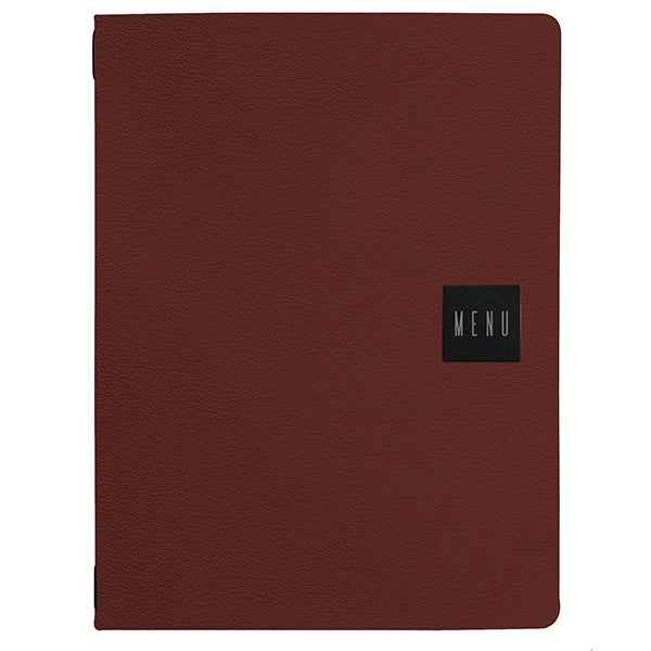 Portamenù Talk - 3 inserti doppi inclusi - A4 - 24,3 x 31,6 cm - bordeaux - Stilcasa